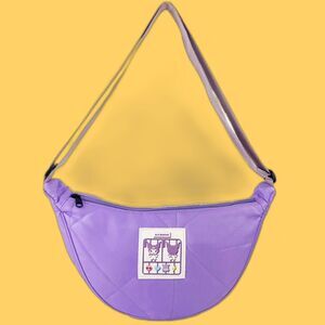 Sanrio kuromi quilted messenger bag